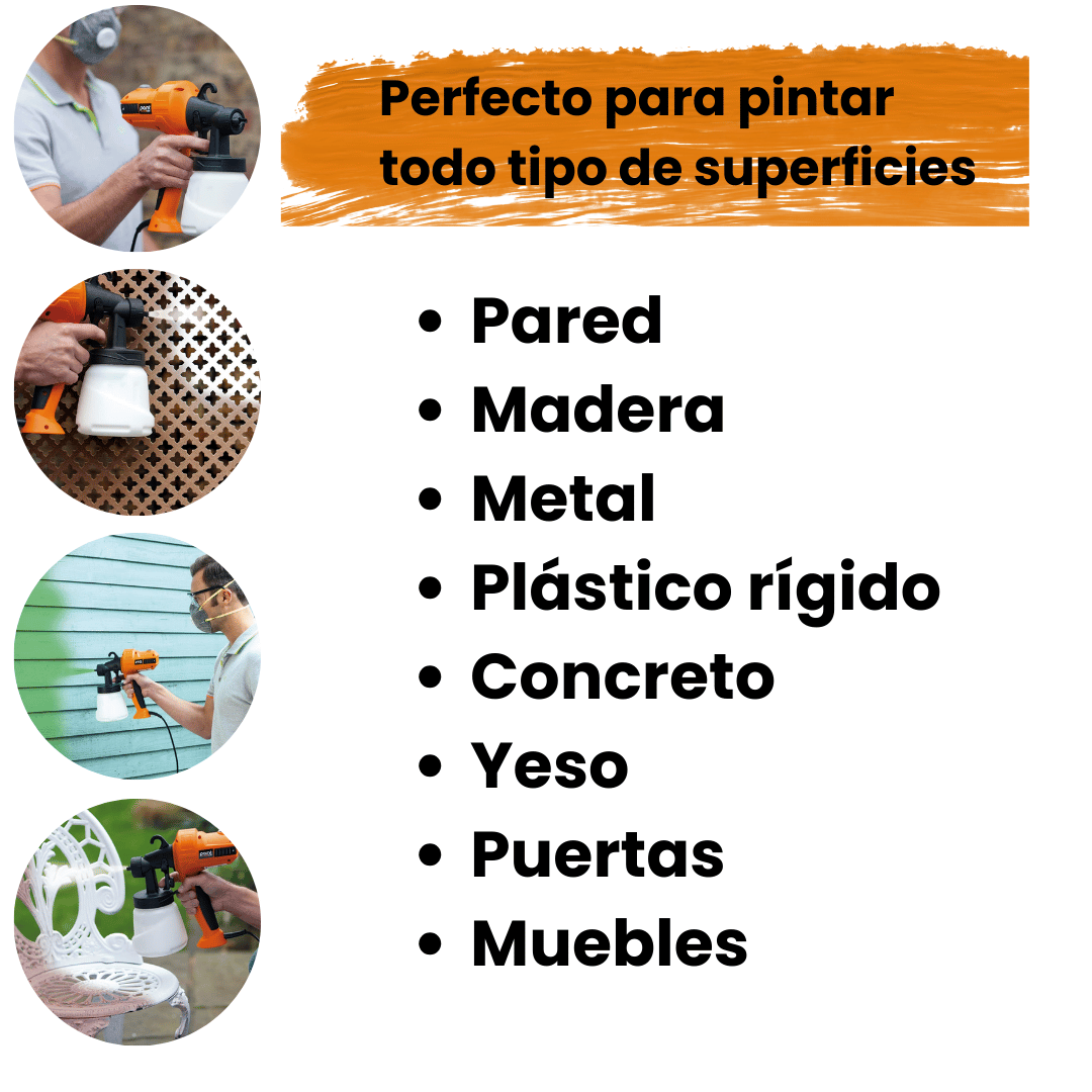 Pistola de Pintura Paint Elite PRO 400W Color Naranja/Azul – pintá todo en minutos