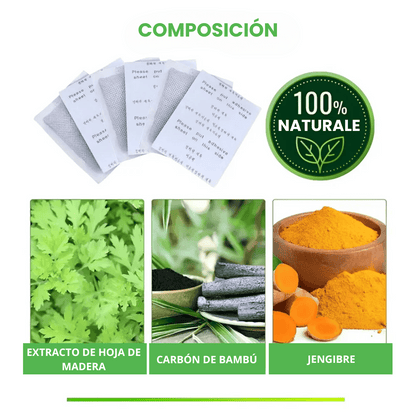 KIT 5 CAJAS CON 50 PARCHES DETOX + ENVÍO GRATIS