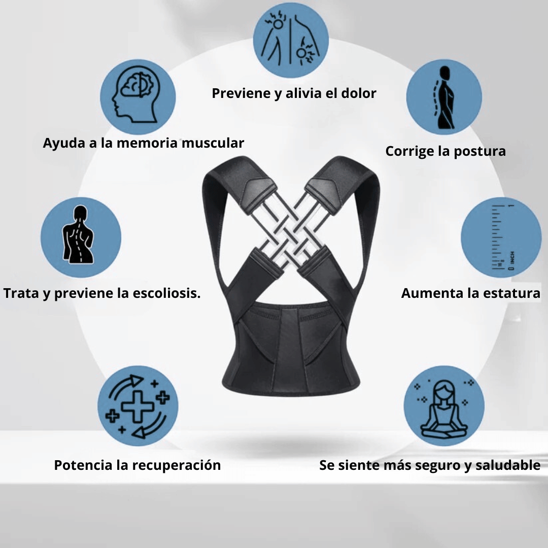 Corrector PosturaPro Ajustable - ENVÍO GRATIS HOY