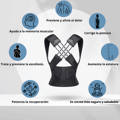 Corrector PosturaPro Ajustable - ENVÍO GRATIS HOY