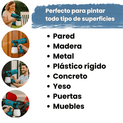 Sistema de Pintura Profesional Inalámbrico – Doble Batería