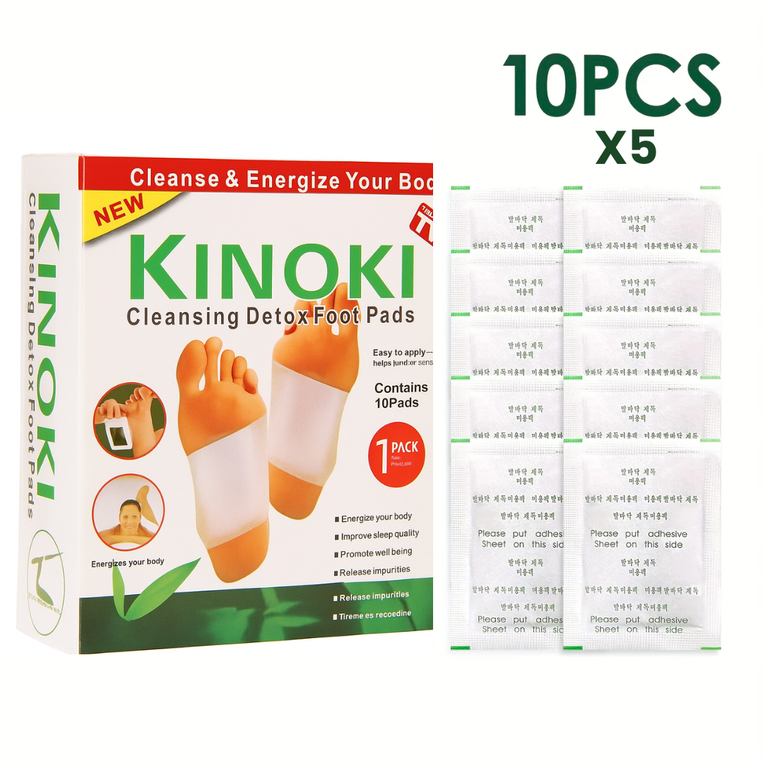 KIT 5 CAJAS CON 50 PARCHES DETOX + ENVÍO GRATIS